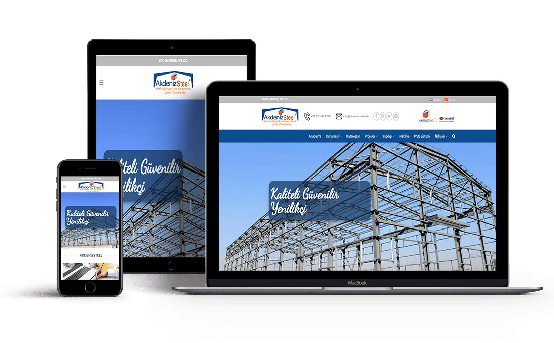 akdeniz steel web site tasarımı