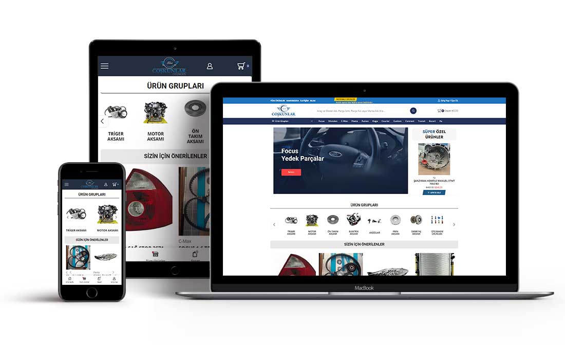 erzurum ford yedek parça web site tasarımı